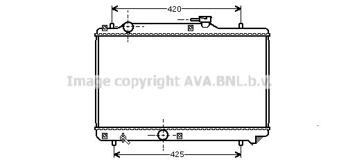 AVA QUALITY COOLING Радиатор, охлаждение двигателя SZ2035